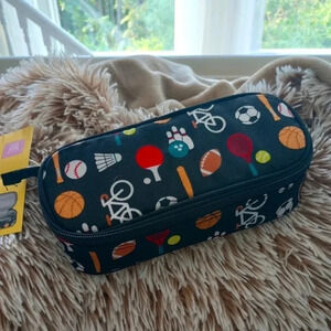 Sports boys girls cute pencil case purse bag decor zipper pouch holder pencil ca